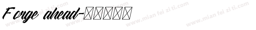 Forge ahead字体转换